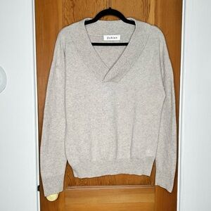 oshlen cashmere wool blend v-neck pullover sweater